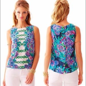 Lilly Pulitzer Iona Silk Shell